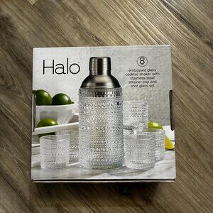Halo 8pc. Shaker & Shot Glass Set